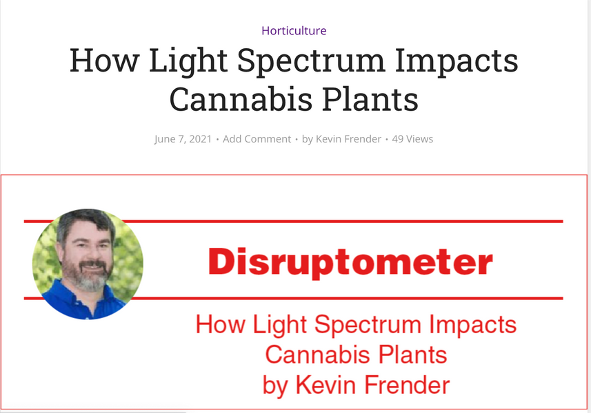 How light spectrum impacts cannabis plants