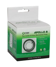 Load image into Gallery viewer, Titan Controls Apollo 8-24 Hour Two Outlet Programmable Timer
