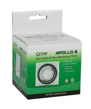 Load image into Gallery viewer, Titan Controls Apollo 8-24 Hour Two Outlet Programmable Timer
